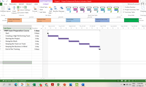 Microsoft Project for Managing Project